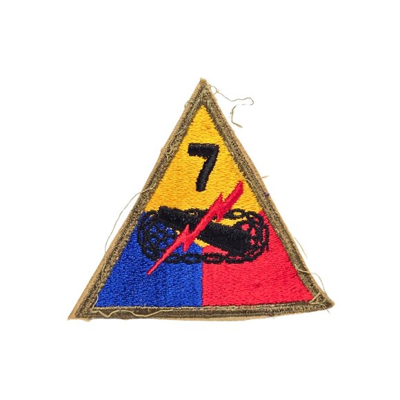 WWII US Army 7th Armored Division Tank Patch - Picture 1 of 3